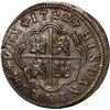Image 2 : SPAIN, Seville, milled 2 reales "pistareen", Philip V, 1722 J.