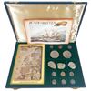 Image 1 : VARIOUS COUNTRIES, original promotional set of fourteen coins (one Dutch gold ducat, two Spanish Net