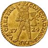 Image 1 : NETHERLANDS (United), Utrecht, gold ducat, 1724, NGC MS 63 (Shipwreck Blue Label).