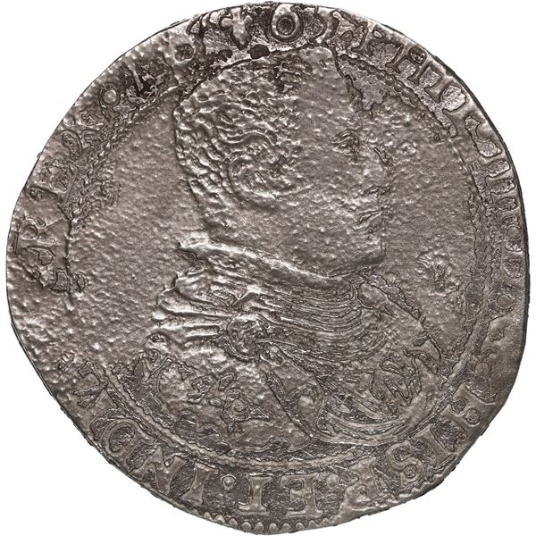 NETHERLANDS (Spanish), Flanders, portrait half ducatoon, Philip IV, 1665, rare.
