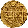 Image 1 : PERU, Lima, gold cob 4 escudos, 1750 R, mule with 8E cross side, rare, NGC MS 63 (Shipwreck Blue Lab