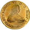 Image 1 : CHILE, Santiago, gold bust 8 escudos, Ferdinand VI, 1751 J, NGC MS 61 (La Luz).