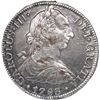 Image 1 : MEXICO, Mexico City, bust 8 reales, Charles III, 1783 FF, encrusted on reverse.