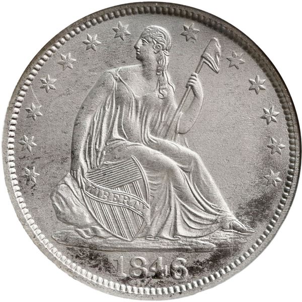 UNITED STATES, New Orleans mint, Seated Liberty half dollar, 1846-O, medium date, NGC Shipwreck Effe