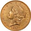Image 1 : UNITED STATES, Philadelphia mint, gold $20 Coronet Liberty double eagle, 1852, PCGS AU50 (in large S