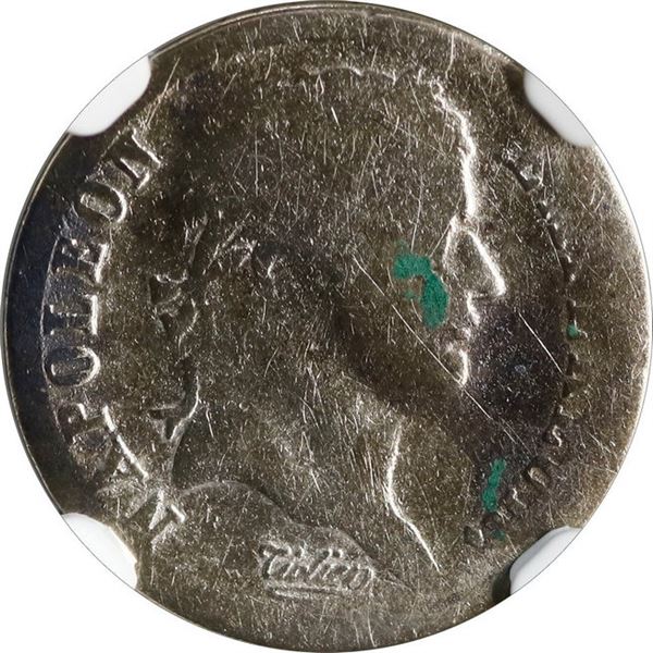 FRANCE, Lille mint, ½ franc, Napoleon, 1808-W, NGC Genuine (SS Central America Shipwreck Label).