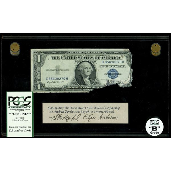 USA, paper $1 silver certificate, series 1935E, serial X85430270H, Priest-Humphrey, PCGS Currency Gr