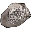 Image 1 : MEXICO, Mexico City, cob 4 reales, Philip V, assayer J (1714-24), error denomination "8" to right, r