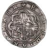 Image 2 : PERU, Lima, cob 8 reales, Philip II, assayer Diego de la Torre, *-P to left, oD-o8 (open left top) t