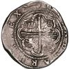 Image 2 : PERU, Lima, cob 4 reales, Philip II, assayer Diego de la Torre, *-o-iiii to left, P-oD/X to right, 8