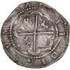 Image 2 : PERU, Lima, cob 4 reales, Philip II, assayer Diego de la Torre, *-o-iiii to left, P-oD to right, ex-