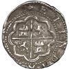 Image 2 : PERU, Lima, cob 2 reales, Philip II, assayer Diego de la Torre, P-ii to left, oD-* to right, ex-Pont