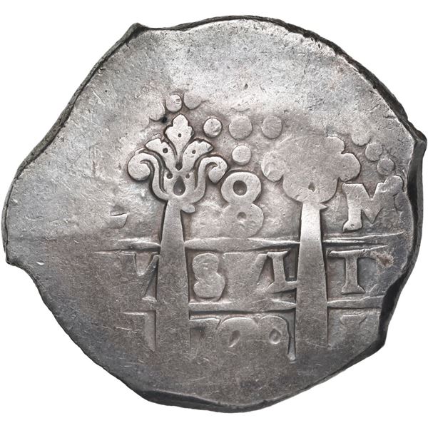 PERU, Lima, cob 8 reales, 1729 M.