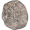 Image 1 : PERU, Lima, cob 4 reales, 1701 H, posthumous Charles II, ex-Ponte.