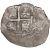 Image 2 : PERU, Lima, cob 4 reales, 1701 H, posthumous Charles II, ex-Ponte.