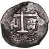 Image 2 : PERU, Lima, cob 4 reales, 1703 H, ex-Ponte, ex-Sellschopp.