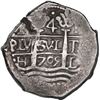 Image 1 : PERU, Lima, cob 4 reales, 1705 H, ex-Ponte.