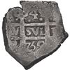 Image 1 : PERU, Lima, cob 4 reales, 1752 R, denomination 8/4, unique, ex-Ponte.