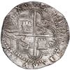 Image 2 : BOLIVIA, Potosí, cob 8 reales, Philip II, assayer M, legend DEI,G,ISPANIARVM, very rare, ex-Ponte.