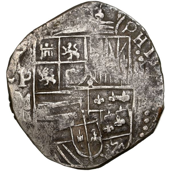 BOLIVIA, Potosí, cob 8 reales, 1617 M, NGC XF 40, ex-Eidel, ex-Sellschopp (Plate), Grunthal-Sellscho