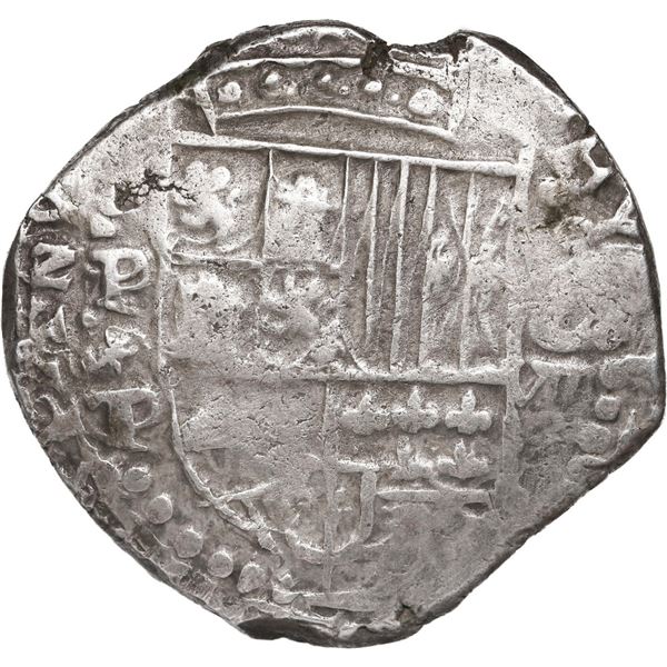 BOLIVIA, Potosí, cob 8 reales, 1622 P/T, quadrants of cross transposed, rare.