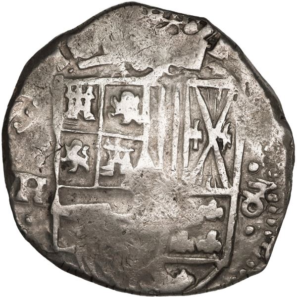 BOLIVIA, Potosí, cob 8 reales, 1638 TR, ex-Ponte.