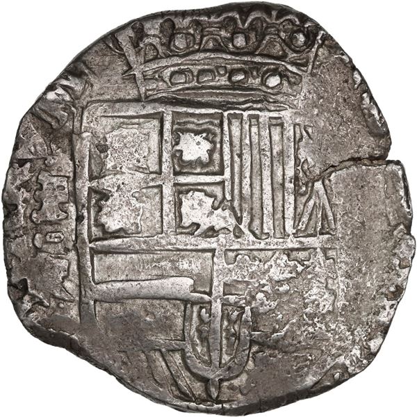 BOLIVIA, Potosí, cob 8 reales, 1642 FR/TR, rare, ex-Ponte.