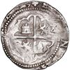 Image 2 : BOLIVIA, Potosí, cob 4 reales, Philip II, assayer M (small) to right, rare, ex-Ponte.