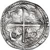 Image 2 : BOLIVIA, Potosí, cob 4 reales, Philip II, assayer L (1st period) to left, "Segovia" lions, ex-Ponte.