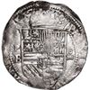 Image 1 : BOLIVIA, Potosí, cob 4 reales, Philip II, assayer B (1st period), "Segovia" lions, ex-Ponte.