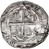 Image 2 : BOLIVIA, Potosí, cob 4 reales, Philip II, assayer B (1st period), "Segovia" lions, ex-Ponte.