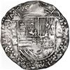Image 1 : BOLIVIA, Potosí, cob 4 reales, Philip II, assayer B (2nd period), ex-Ponte.