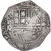 Image 1 : BOLIVIA, Potosí, cob 4 reales, Philip II, assayer A/B, rare, ex-Ponte.