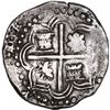 Image 2 : BOLIVIA, Potosí, cob 4 reales, Philip II, assayer RL (small), ex-Ponte.