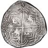 Image 2 : BOLIVIA, Potosí, cob 4 reales, Philip II, assayer B (5th period), borders of x's, ex-Ponte.