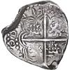 Image 2 : BOLIVIA, Potosí, cob 4 reales, 1617 (M), no castles in shield (unique), ex-Ponte.