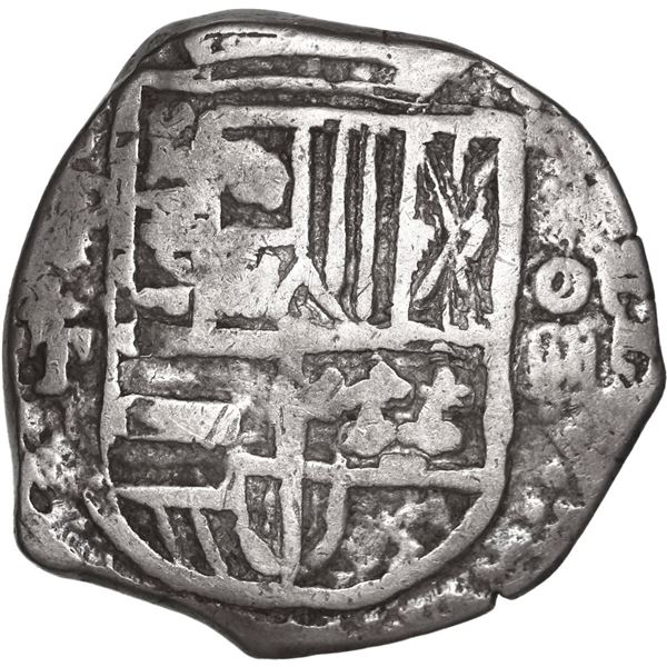 BOLIVIA, Potosí, cob 4 reales, 1620 T, ex-Ponte.