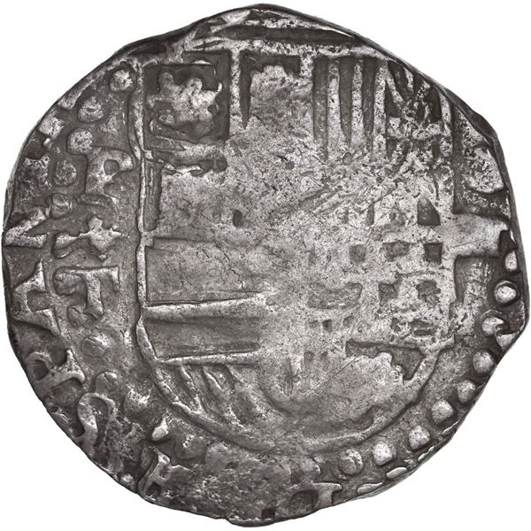 BOLIVIA, Potosí, cob 4 reales, 162(?) T, quadrants of cross transposed, ex-Ponte.