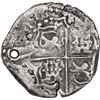 Image 2 : BOLIVIA, Potosí, cob 4 reales, 1623 (date as 16ZIII) T, quadrants of cross transposed, very rare, ex