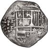 Image 1 : BOLIVIA, Potosí, cob 4 reales, Philip IV, assayer P (1620s), "flat" lions, ex-Ponte.