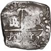 Image 2 : BOLIVIA, Potosí, cob 4 reales, 1628 T/P, "hunched over" lions, very rare, ex-Ponte.