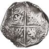 Image 2 : BOLIVIA, Potosí, cob 4 reales, 1642 FR, quadrants of cross transposed, very rare, ex-Ponte.
