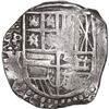 Image 1 : BOLIVIA, Potosí, cob 4 reales, (1646) V/TR, very rare, ex-Ponte.