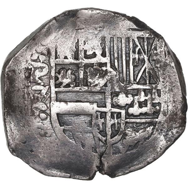 BOLIVIA, Potosí, cob 4 reales, (1647) Z/R/V, unique, ex-Ponte.