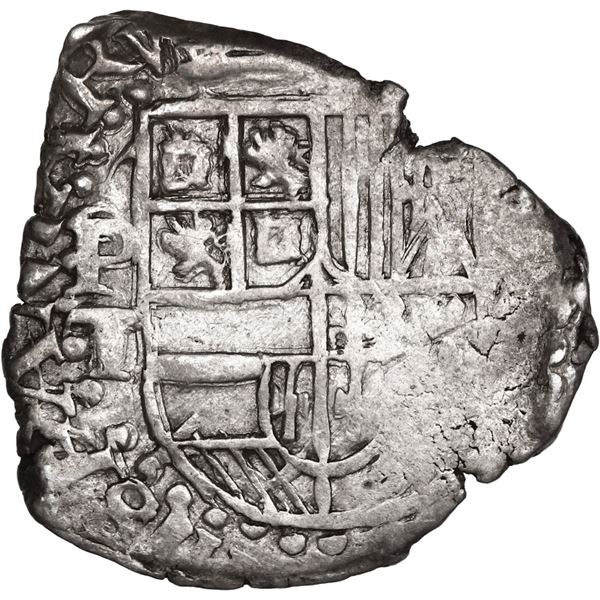BOLIVIA, Potosí, cob 2 reales, 1628 T, rare, ex-Ponte.