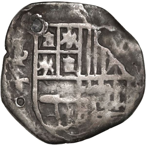 BOLIVIA, Potosí, cob 1 real, 1636 T, very rare, ex-Ponte.