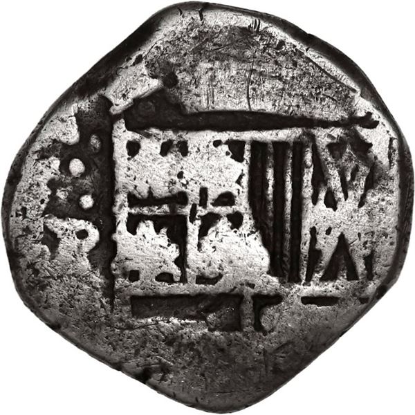 BOLIVIA, Potosí, cob 1 real, 1639 (T or TR), very rare, ex-Ponte.