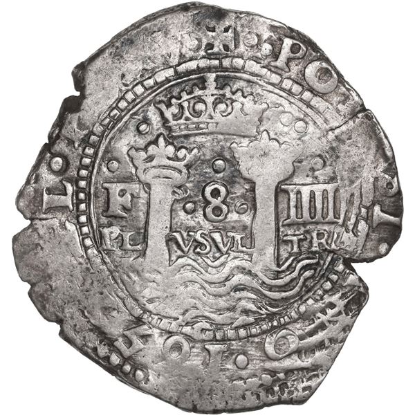 BOLIVIA, Potosí, cob 8 reales, 1652 E, Transitional Type I, rare, ex-Ponte, Janson, Mastalir Plate