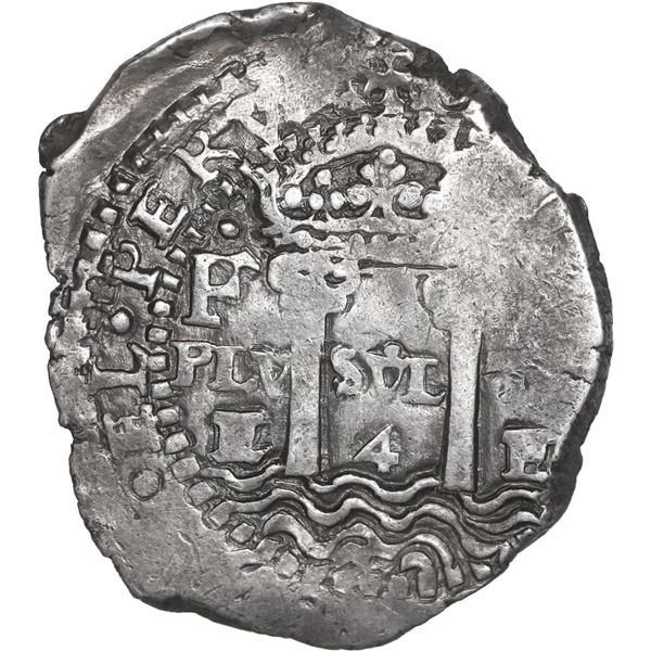 BOLIVIA, Potosí, cob 4 reales, 1652 E, transitional McLean Type I, ex-Ponte, Mastalir Plate.