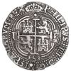 Image 2 : BOLIVIA, Potosí, cob 8 reales Royal (galano), 1658 E, NGC XF details / holed.